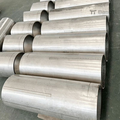 ASTM B861 ท่อไทเทเนียมบริสุทธิ์ ไม่มีรอย เกรด 1 เกรด 2 48in ปรับแต่ง