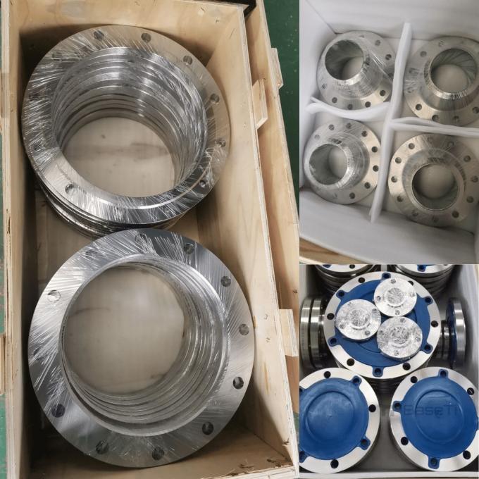 Polished Turned Titanium Pipe Flange GR1 2 5 GR2 Titanium Weld Neck Flange For Marine Offshore Industry 0