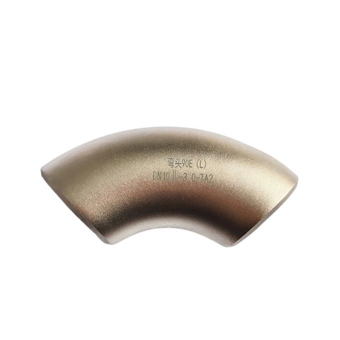 45° 60° Titanium Tube Fittings Titanium Pipe Fitting Titanium Alloy Elbow In Petrochemical 0